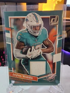2023 Panini Donruss Threads #DTH-JH Jaylen Waddle - Picture 1 of 2