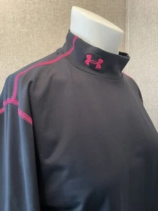 Under Armor Damen tailliert Cold Gear Mock LS Polyester Pullover Größe L gebraucht, in einwandfreiem Zustand - Bild 1 von 10