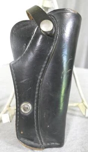 Vintage Jay-Pee Right Hand RH Leather Thumb Break Belt Gun Duty Holster 7.25" H - Picture 1 of 9