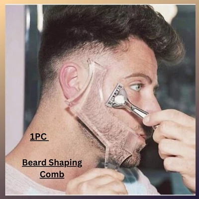 Beard Styling Shaping Template Comb Barber Tool Symmetry Line Up Trimming Guide