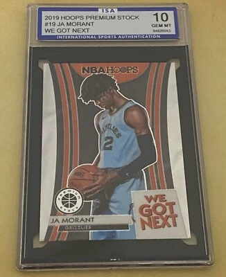 2019 Hoops Premium Stock Ja Morant ISA 10 GEM MINT - Image 1 of 2