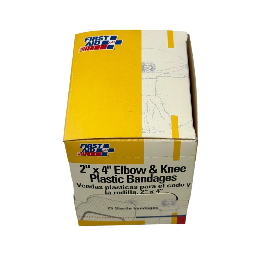First Aid Only H109 Strip Bandages 4" x 2" Fabric 25 Pieces in Pack - Image 1 of 4