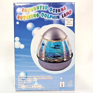 Vintage Dolphin Rotating Motion Lamp Light w/ Original Box Working - Picture 1 of 5