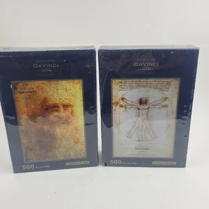 2x Leonardo DeVinci 500 Piece Jigsaw Puzzle Innovator New Sealed In Box - Picture 1 of 5
