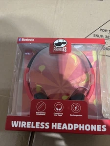 Pringles Wireless Bluetooth Headphones in Red - Picture 1 of 5