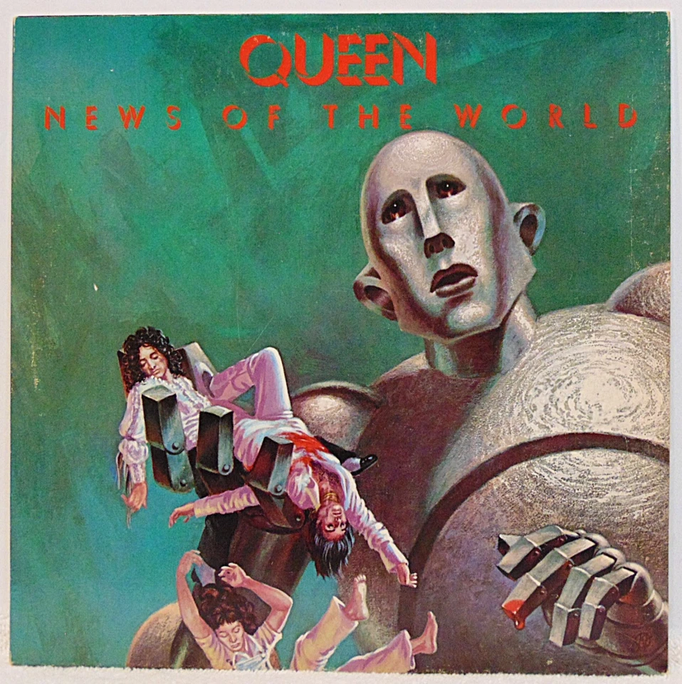 Queen - News of the World - 1977 Elektra 6E-112 Rock Vinyl LP Record Album - Image 1 of 4