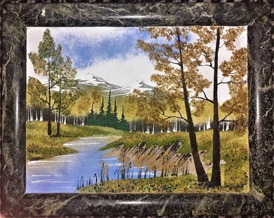 Vintage Bild Marmorplatte Russland   UDSSR Russia Edelstein - Bild 1 von 2