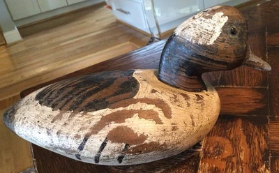 North Carolina NORMAN SCOTT Carved signed  “Buffle Head Wood Duck DECOY hunting - Image 1 of 4