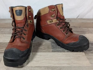 Duluth Trading Co. Men's Size 11M Brown Leather Lace Up Hiking Boots Vibram - Picture 1 of 6