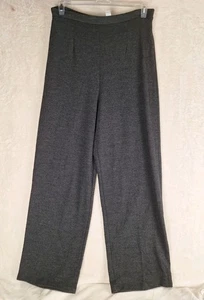 Lord & Taylor Pants Womens Large Wool Gray Vintage High Waist Career 32x31 Zip - Picture 1 of 10