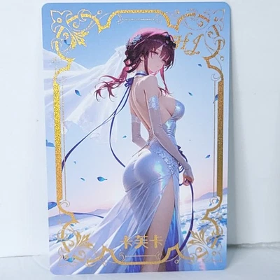 Kafka Waifu Tarjeta Anime Niña Vestido Plateado Elegante Arte de Pared Tablero De Gran Tamaño A5 Foto 1 de 4