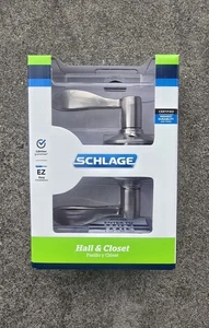 Schlage - Hall & Closet Lever Set - Accent: Satin Nickel #F10 V ACC 619 - Picture 1 of 4