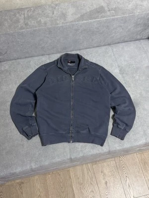 Vintage Diesel Big Logo Y2K Zip Sweater Sweatshirt Jacket Men’s Size M - Image 1 of 4