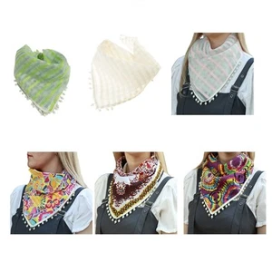 Trendy Fringed Scarf Artificial Pearls Decors Shawl Neck Wrap For Everyday Wear - Zdjęcie 1 z 14