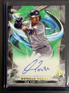 2023 Inception Oswald Peraza Rookies and Emerging Stars Auto Green/125 RC - Imagen 1 de 2