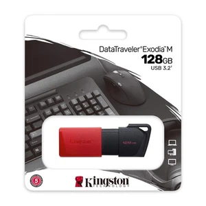 Memoria USB 128 GB Kingston DataTraveler Exodia M 3.2 Gen 1 USB-A memoria DE - Imagen 1 de 3
