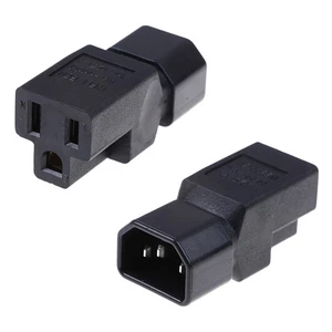 New C14 to Nema 5-15R PDU USP power adapter IEC male to US female adapter p-b - Afbeelding 1 van 11