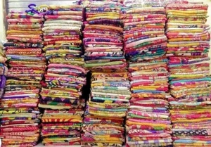 Lote de 10 colchas de algodón vintage indias edredón Kantha manta al por mayor - Imagen 1 de 4