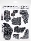 Tim Holtz Cling Stamps 7"X8.5"-Fragments CMS-368