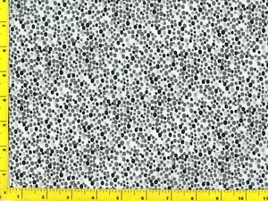 Kleine schwarz & graue Kreisflecken auf weiß Meterware CPABLA06380 - Bild 1 von 1