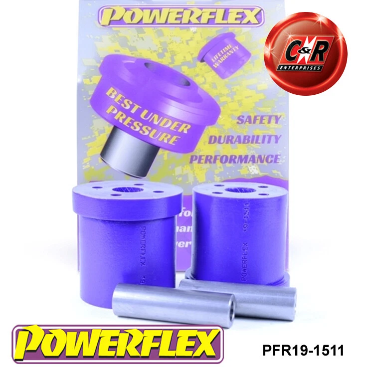 Powerflex Rear Beam To Chassis Bushes Fits Ford Fiesta Mk7 (07/08-) PFR19-1511 - Image 1 of 4
