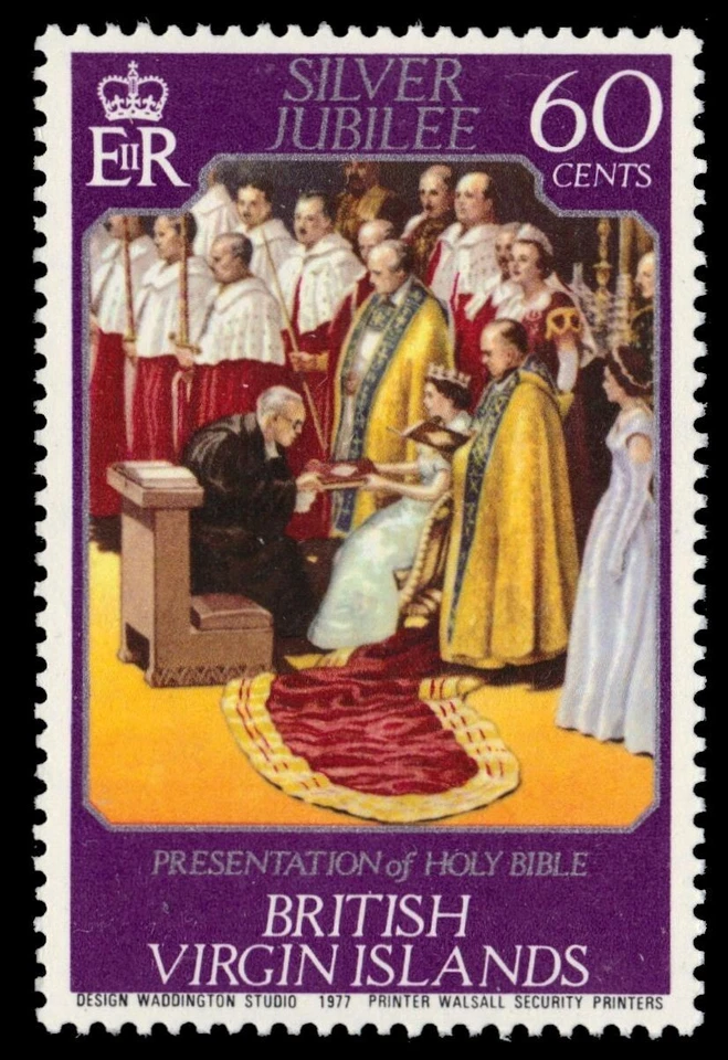 ISLAS VÍRGENES 319 (SG366) - Jubileo de Plata Reina Isabel II (PF90916) Foto 1 de 1