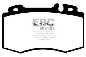 Disc Brake Pad Set fits 1994-2012 Mercedes-Benz SL600 SL500 CL500,S500  EBC BRAK - Picture 1 of 4