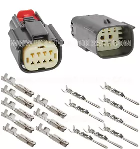 Molex Connettore Filo 8 Pin, Harley NERO Impermeabile, Kit Sigillato, MX150 con CPA - Foto 1 di 3