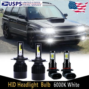 Para Subaru Forester 1998-2002 - Bombilla de faro LED haz alto/bajo + luz antiniebla 4X C9B - Imagen 1 de 12