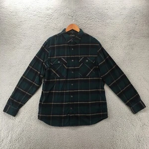 Camisa Top Manga Larga Banana Republic Para Hombre L Verde Algodón Abotonada Ajuste Estándar - Imagen 1 de 12