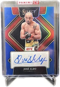 2022 Jose Aldo Select Blue Auto 08/49 Bantamweight UFC MMA