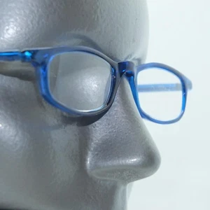 Reading Glasses Polished Sapphire Blue Sweet Petite Frames +3.00 Lens Strength - Picture 1 of 1