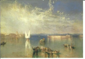 POSTCARD XL, J.M.W. TURNER. CAMPO SANTO, VENICE. 1842. OIL ON CANVAS. - Bild 1 von 2