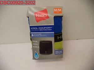 Hanes Boys Multicolored 6Pk Cool Comfort Mesh Boxer Brief M (10/12) 617914455743 - Picture 1 of 8