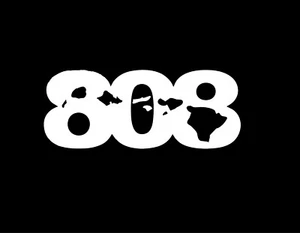 808 WITH ISLANDS 5X2 Vinyl Decal / Sticker / Window Sticker Graphic - Foto 1 di 6