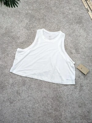 Camiseta sin mangas Nike para mujer XL extra grande blanca sin mangas transparente para correr nueva con etiquetas $45.00 Foto 1 de 4