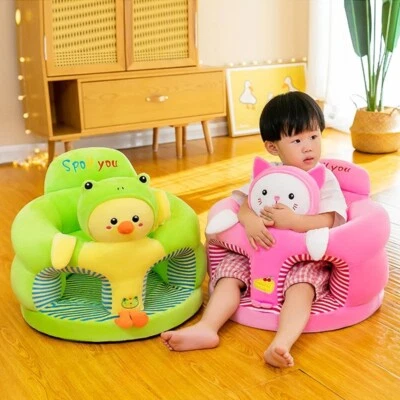 Baby Learning Sitting Seat Sofa Cover Cartoon Case for Plush Support Chair