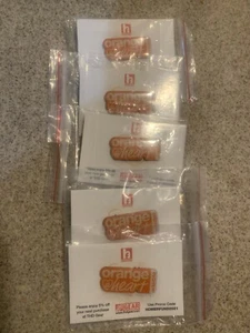 Home Depot Orange Heart Pin. Lot of Five Pins. - Picture 1 of 3