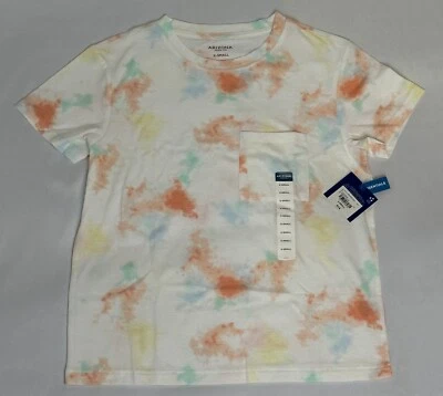 Camiseta Arizona Jean Co Confetti Tie Dye para mujer XS a 3XL manga corta C1017 Foto 1 de 2