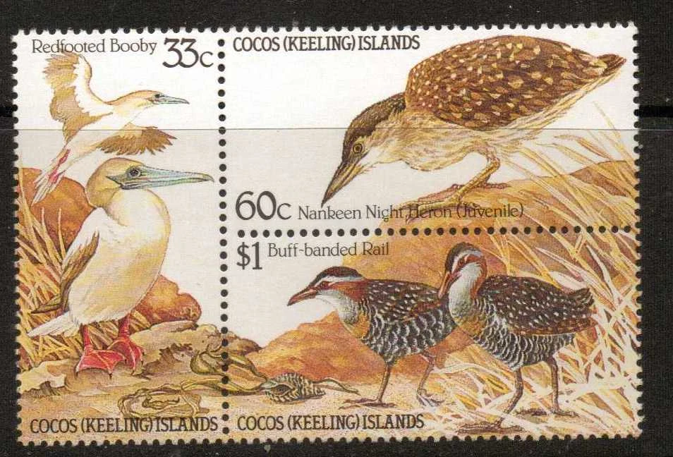 Islas Cocos (Keeling) SG132a 1985 AVES MNH Foto 1 de 1