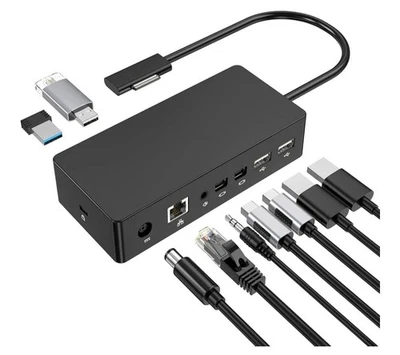 Surface Pro Dockingstation, 90W Netzteil, 4K HD, USB 3.0x4, Model-M-1661 NEU - Bild 1 von 2