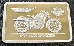Harley Davidson 90 aniversario 1,4 oz plata 999 1959 XLCH Sportster [1589] - Imagen 1 de 6