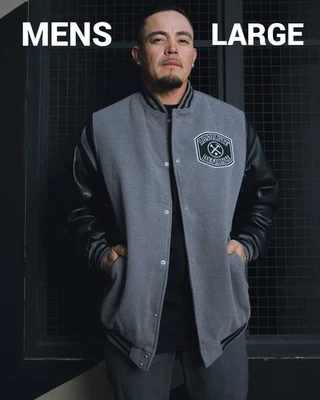 Dixxon Flannel ABSOLUTE DEFIANCE Wool Varsity Jacket - Men's L - Image 1 of 4