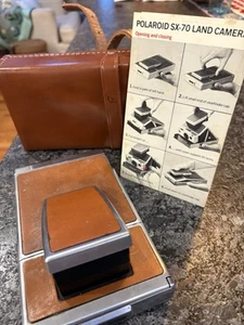 Polaroid SX-70 Instant Film Land Camera , Brown Case and Manual - Picture 1 of 6