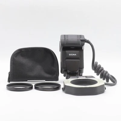 Sigma EM-140 DG TTL Ring Flash for Sony with Adapters Excellent Condition JAPAN - Image 1 of 4