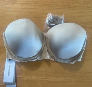 Calvin Klein 32DD Seductive Comfort Strapless Lift Multiway Bra QF1437 NWT - Picture 1 of 4