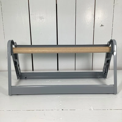 Soporte y dispensador de rollos de papel de metal 15" para carnicero congelador rollos de papel artesanal Foto 1 de 4