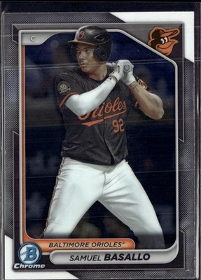 2024 Bowman Chrome Samuel Basallo #BCP-38 - Baltimore Orioles Baseball - Image 1 of 2