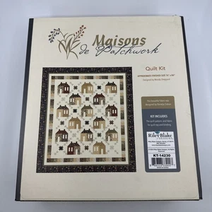 Riley Blake Maisons De Patchwork Quilt Kit Wendy Sheppard Danlys Sidron - Picture 1 of 5