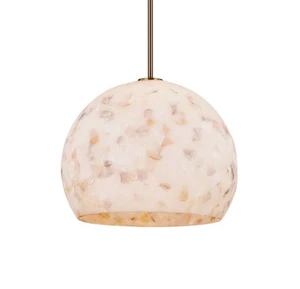 Justice Design Group ALR-6537 Globe 17"W Pendant - Brass - Picture 1 of 5